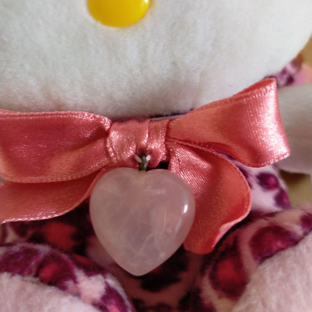 未使用タグ付き ハローキティ ラッキーストーン ぬいぐるみ S ローズクォーツ