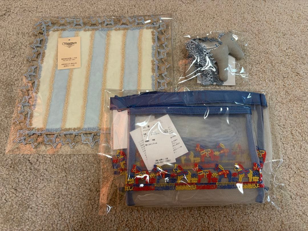 近沢レース 福袋2026 4点セット（ハンカチ・チャーム・トート＆ポーチ）