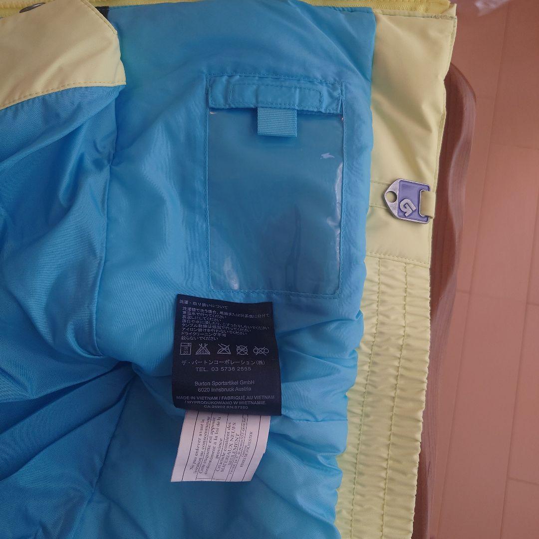 BURTON 子ども用 フード付きウェア ライトイエロー キッズ M