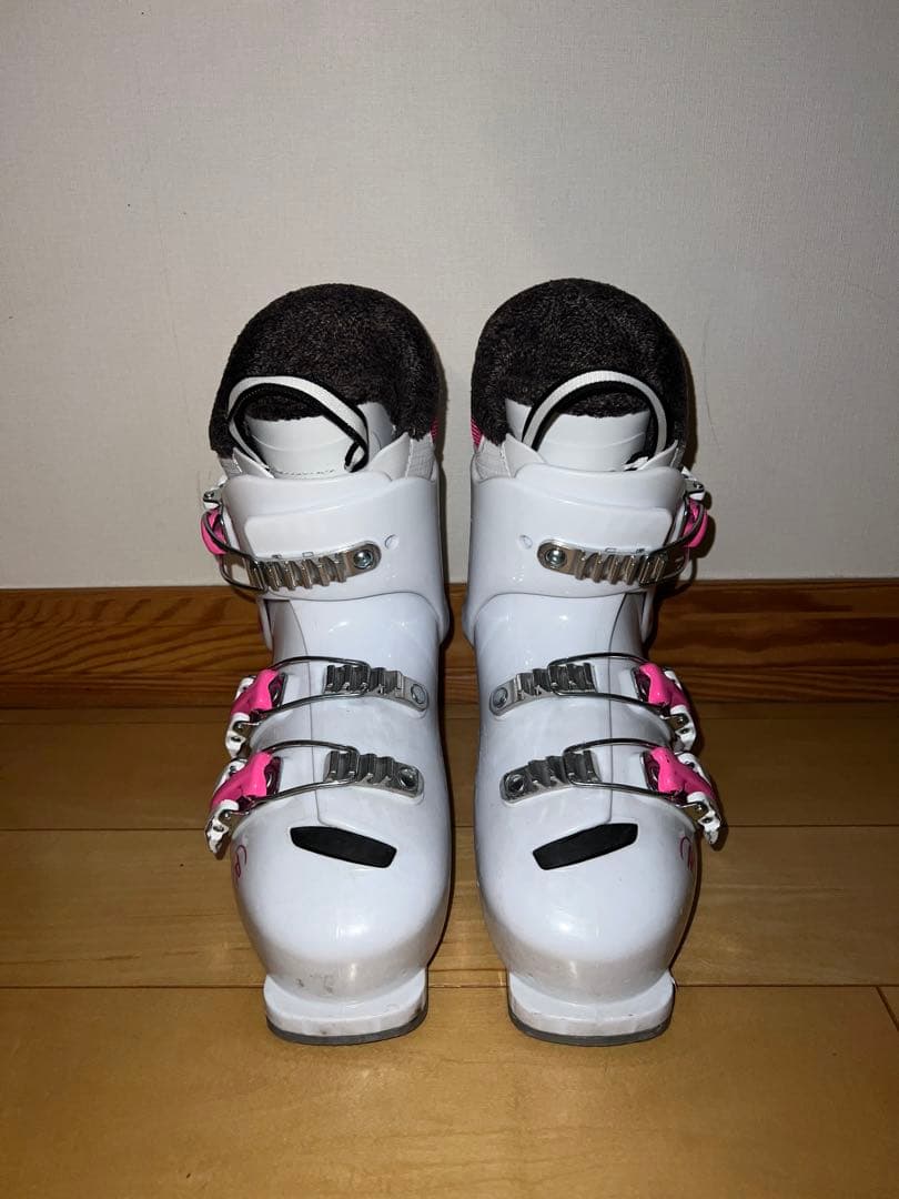 ★ロシニョール★子ども用★スキーブーツ★ホワイト/ピンク★21.5cm★
