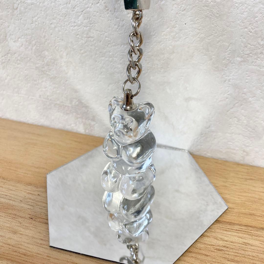 HARIBO　ハリボー　キーリング　ガラス　クリア　ゴールドベア　ドイツ