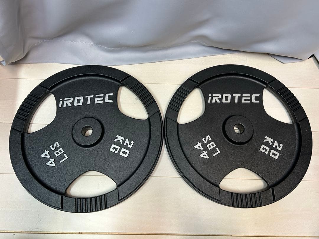 アイロテック　バーベルプレート　20キロ　2枚セット　合計40キロ