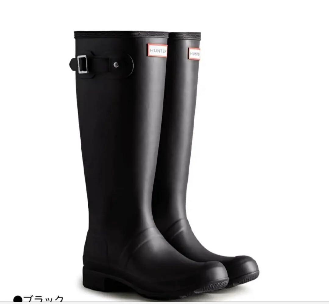HUNTER オリジナルツアー ロングブーツ レインブーツ UK6 ブラック