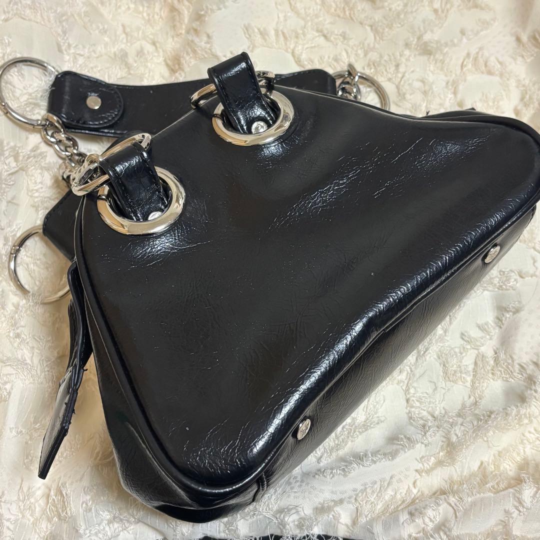 Vivienne Westwoodレザー ビッグ オーブ ショルダーバッグ