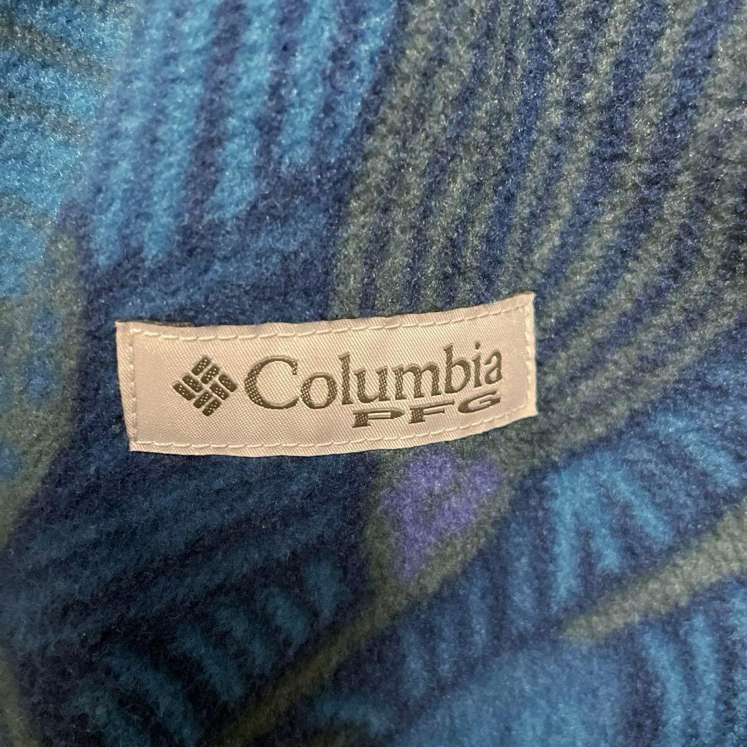 ビームス コロンビア PFG 別注 コラボ フリースベスト ルアー柄