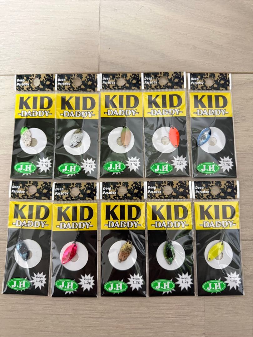 ディープパラドックス KIDDADDY1.2g 城峰オリカラ10枚セット