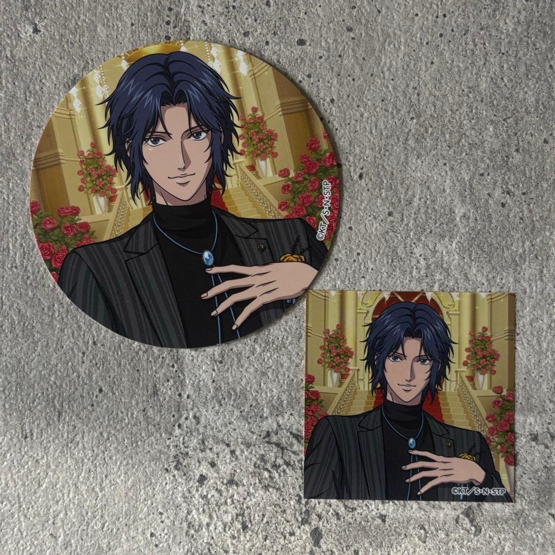 新テニスの王子様　幸村精市　コースター&ステッカー　チェキ風カード　イオン