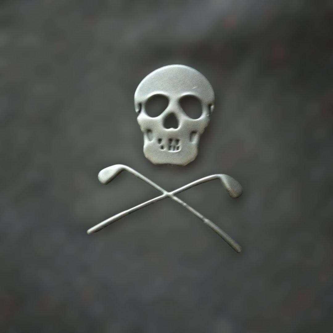 マークアンドロナ リバーシブルニット ウール配合 パーカー スカル 46