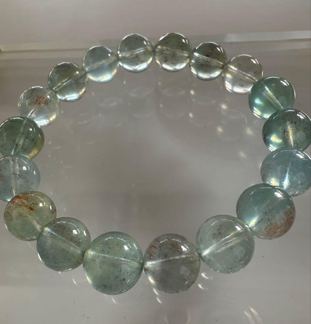 【高品質】サンストーンアクアマリン11mmブレスレット