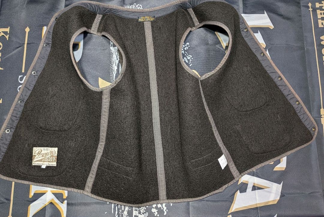 【ボタン難有り】フルカウント ブラウンズ ビーチクロス ベスト 40