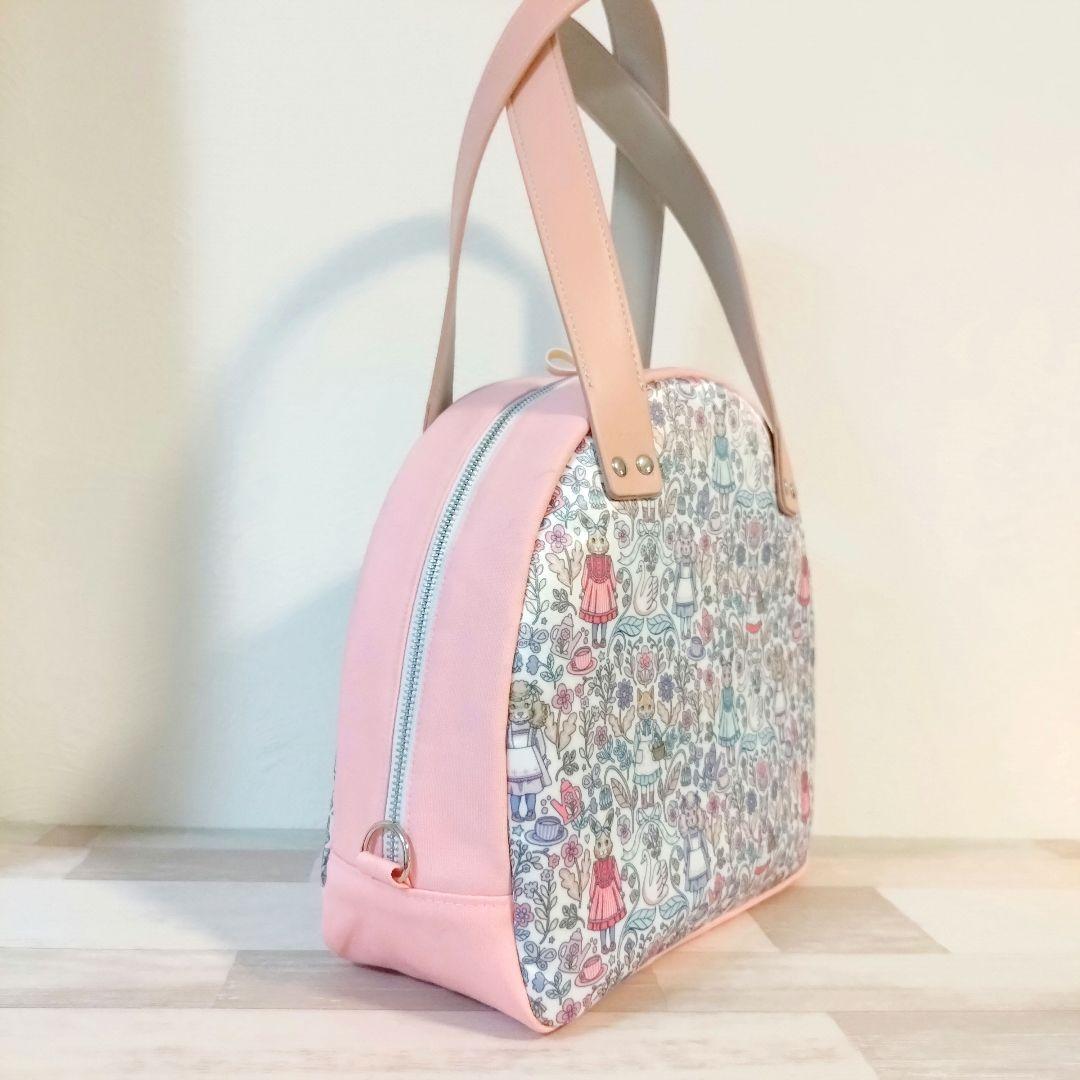 専用☆ホワイトサテンボストンバッグ☆ジョリーフルール