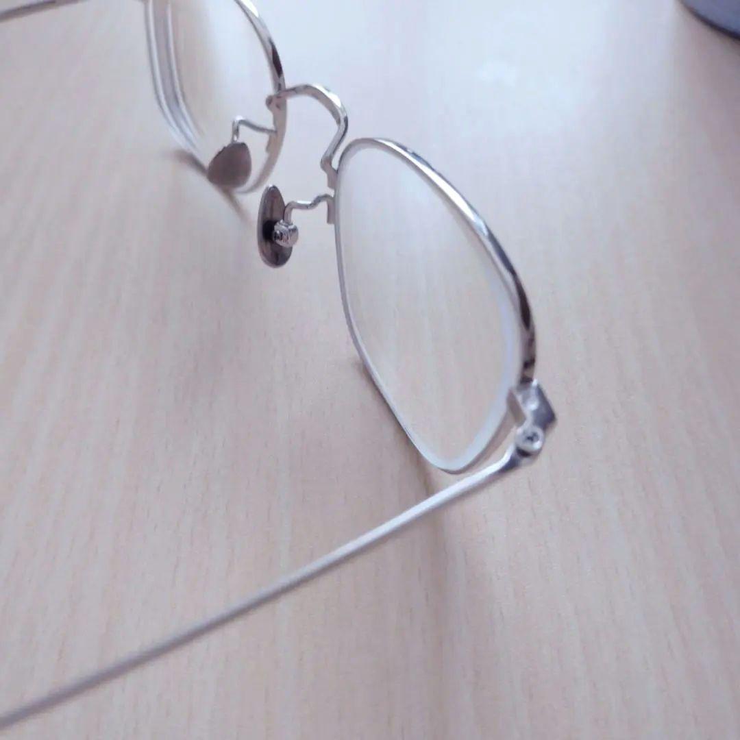 JINS オールチタン メガネ UTF-22A-224 シルバー　度数あり