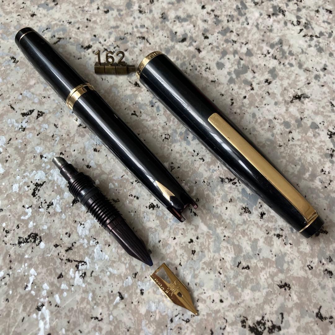 #162 オーバーホール済み 万年筆 SAILOR ショート象嵌 23k
