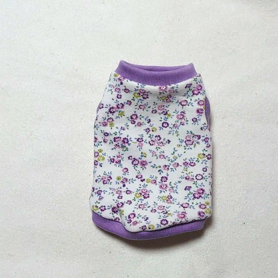 犬服 SS わんこの普段着　ラベンダー小花