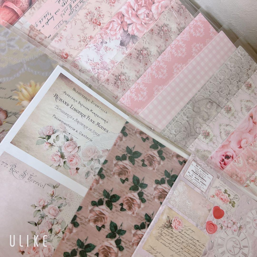 コラージュ素材 トレペ コラージュシート 紙モノ デザインペーパー まとめ売り