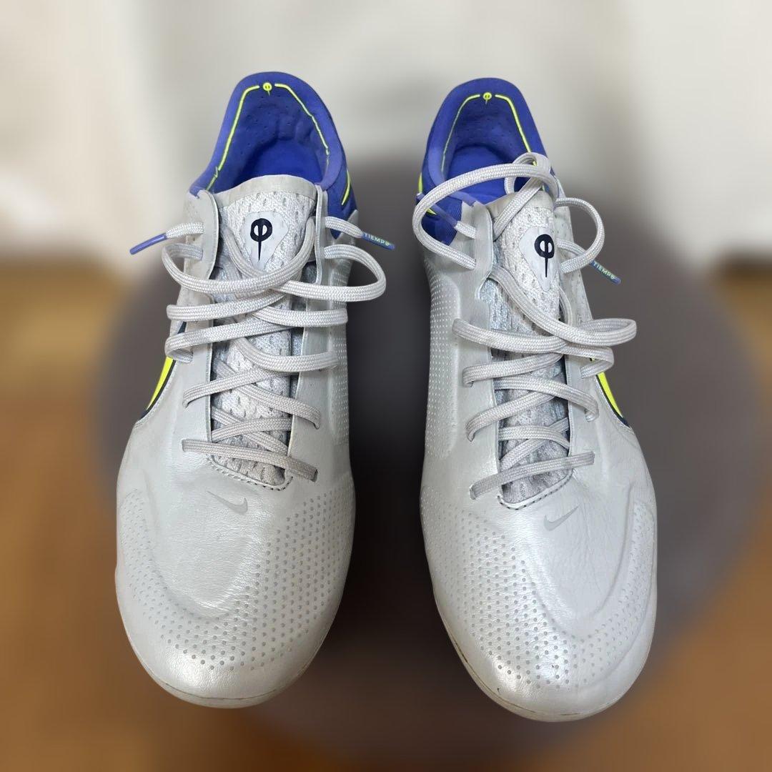 Nike Tiempo シルバー/ネオンイエロー AG 29cm エリート