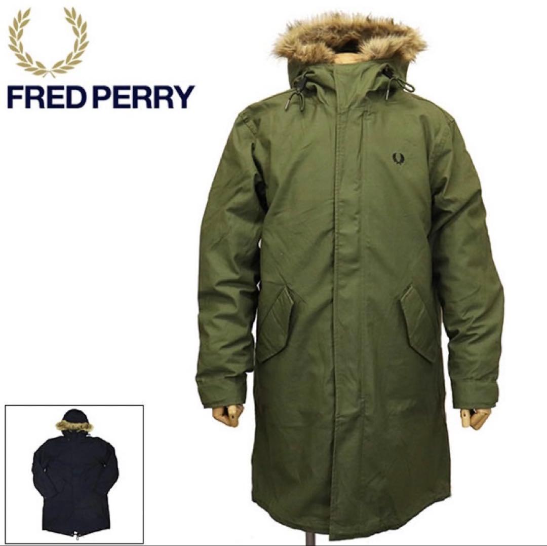 FRED PERRY モッズコート　ネイビー インナー取り外し可能