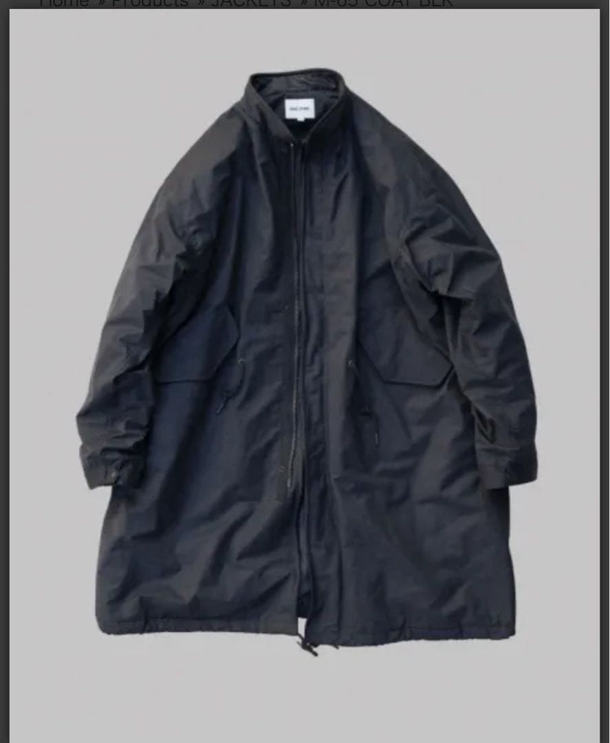 ぢ*こ様 大人気 完売 FAKIESTANCE M-65COAT BLK モッズ