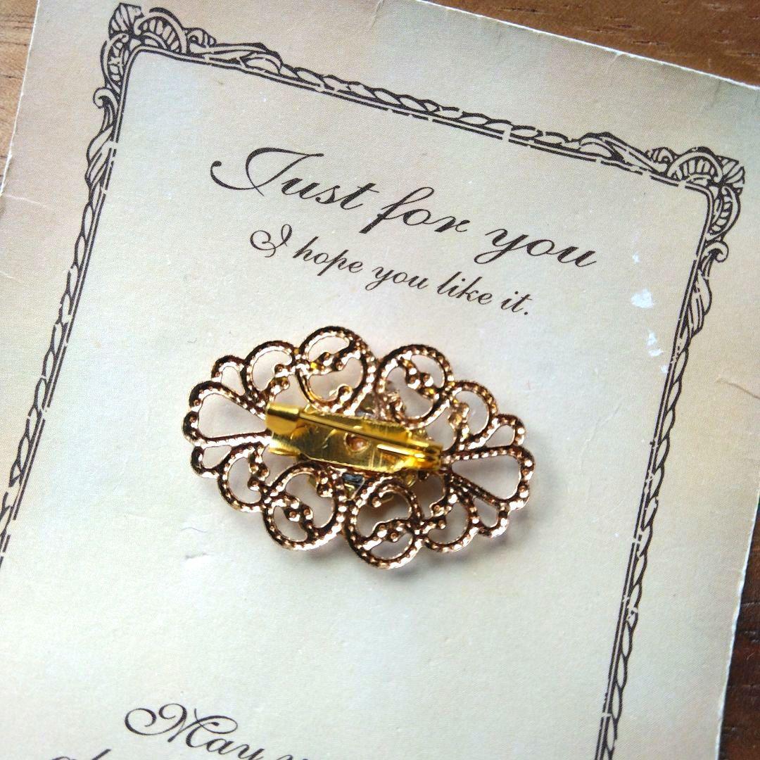 フラメンコ　シージョ留め　ビジュー　ブローチ　発表会　水色　青　ブルー　ゴールド