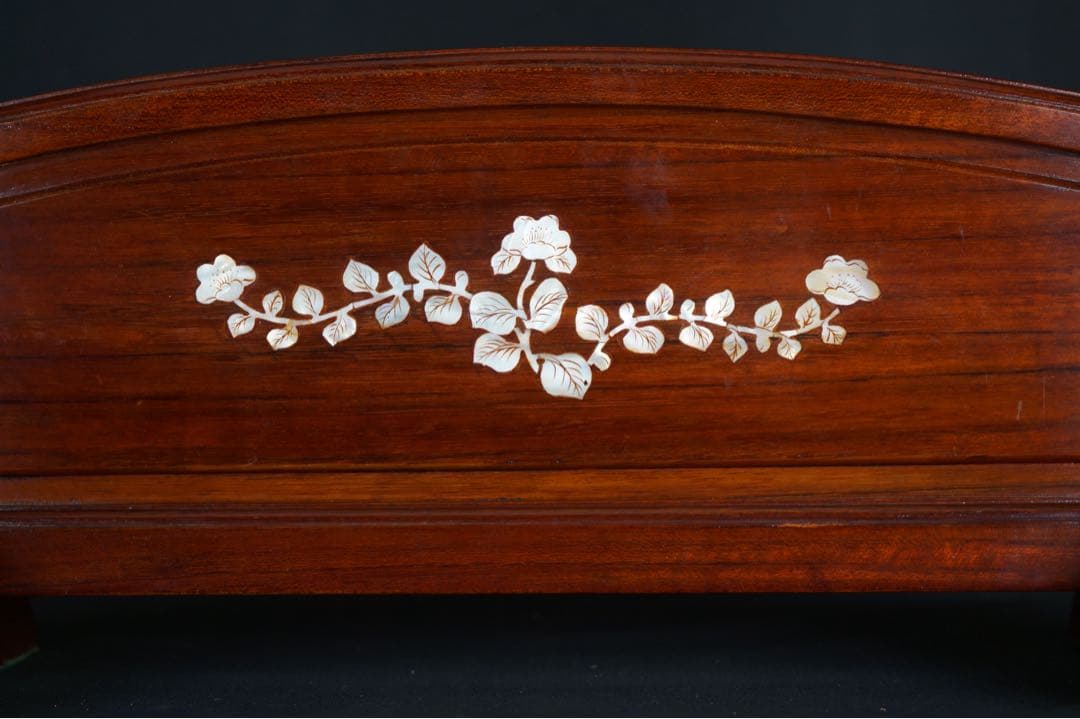 唐木花梨 螺鈿細工 三振掛用 刀掛け 武具 刀装具