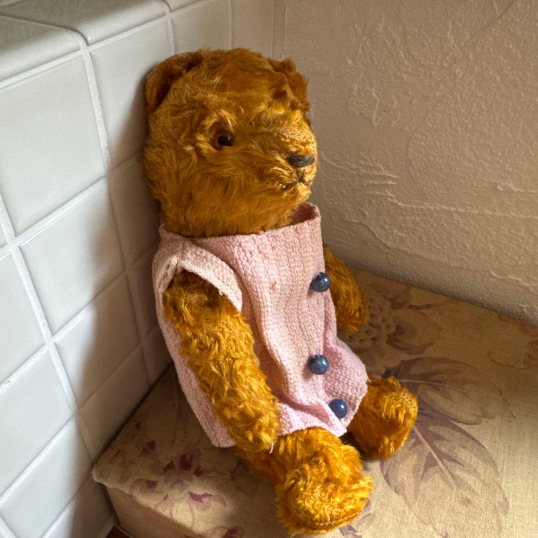 ドイツアンティークベア　ワンピース付き　テディベア　ドイツヴィンテージベア