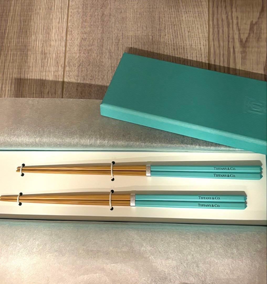 【非売品】Tiffany & Co. ティファニーブルー　夫婦箸
