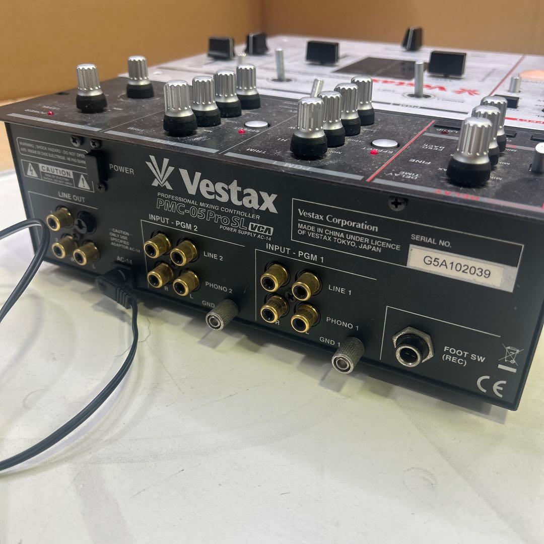 6013【通電確認のみ】Vestax DJミキサー　PMC-05ProSL