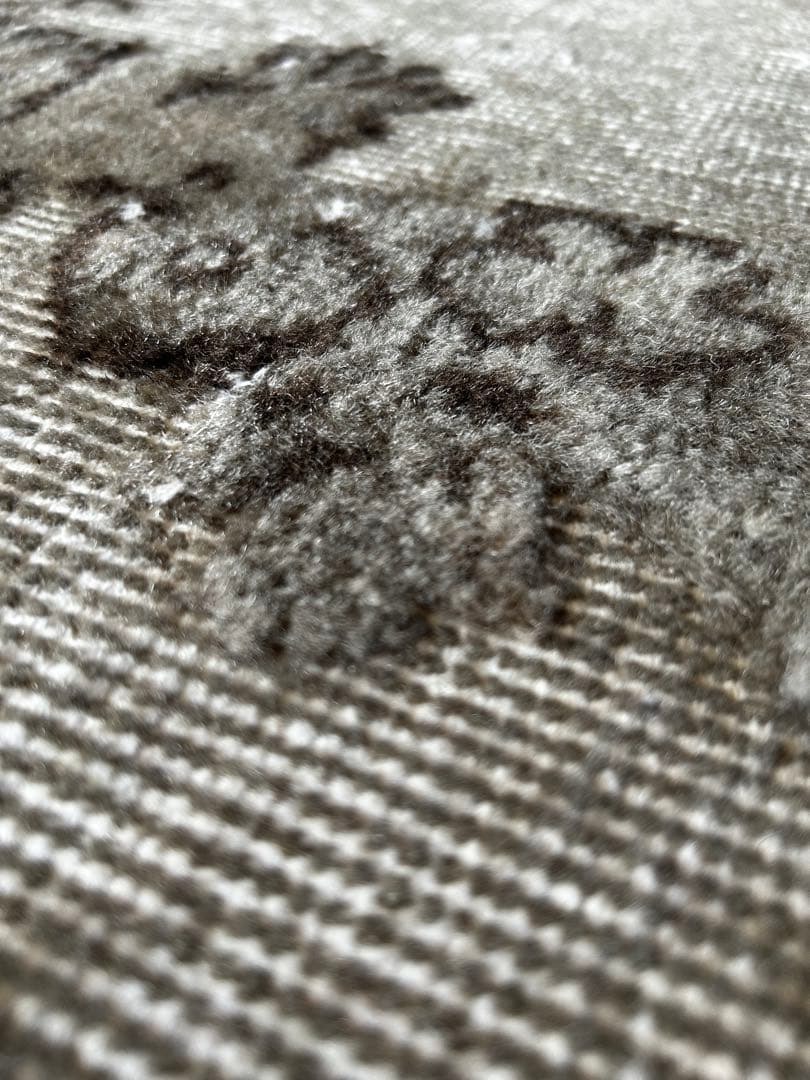 レア　ニュートラルカラー　シャビーシック　オーバーダイ　トルコヴィンテージラグ