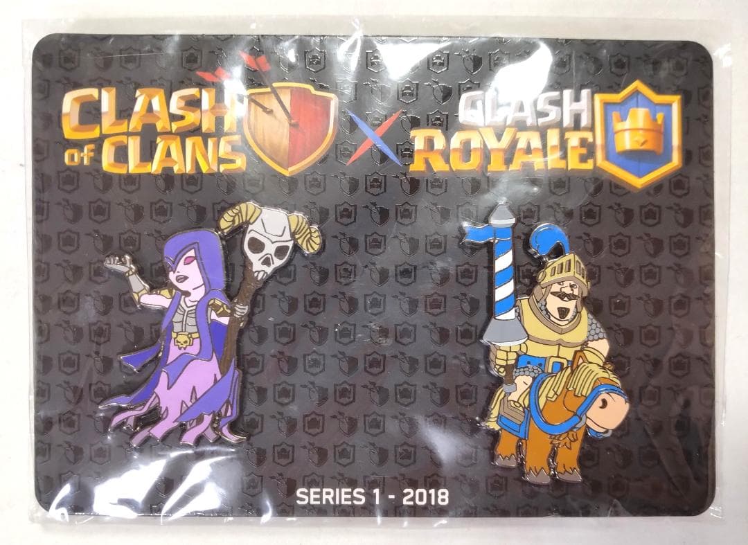 (未開封)ピンズ ピンバッチ クラロワ クラクラ 2体セット 3個