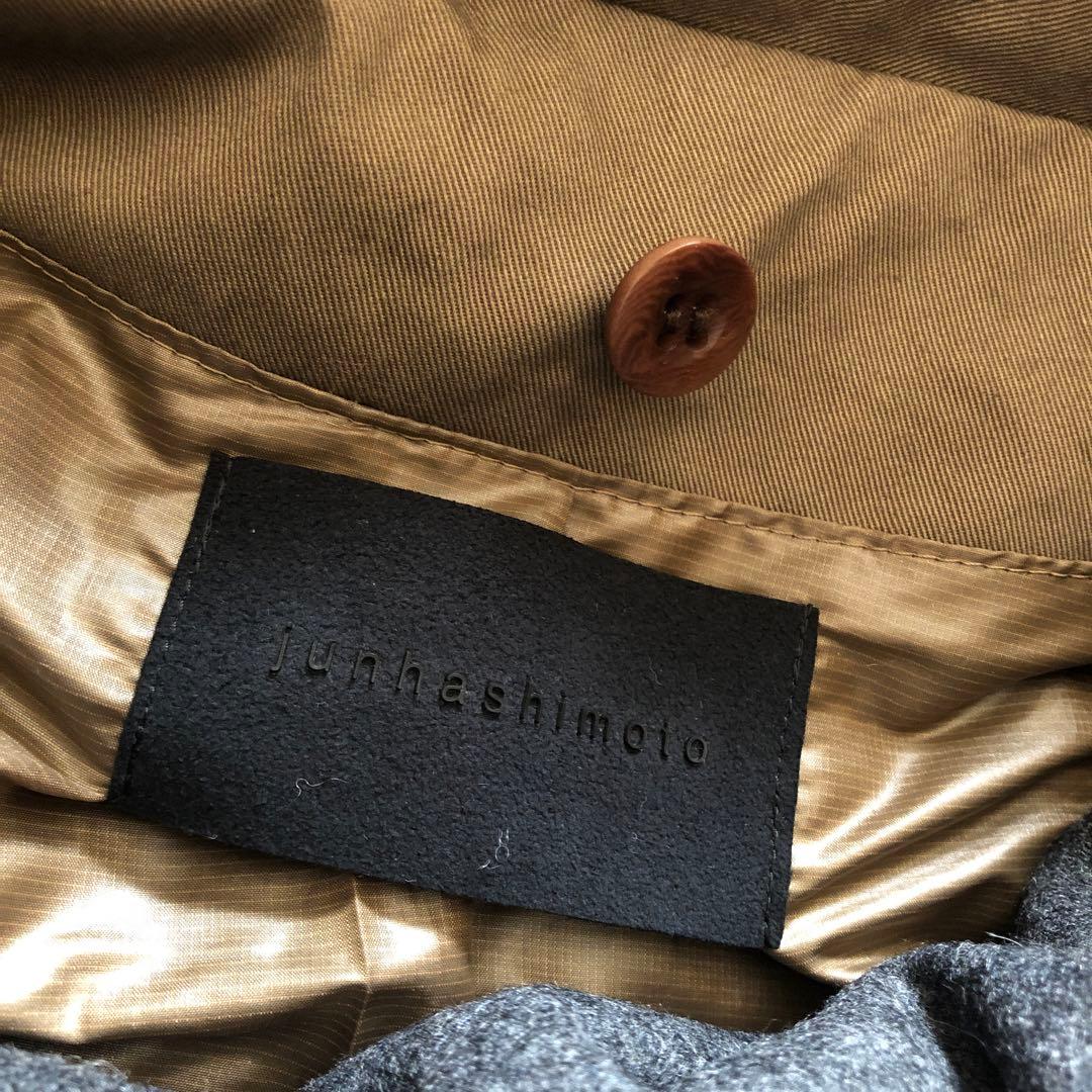 ★美品junhashimoto定価10万　ラクーンファー モッズコート　M-51