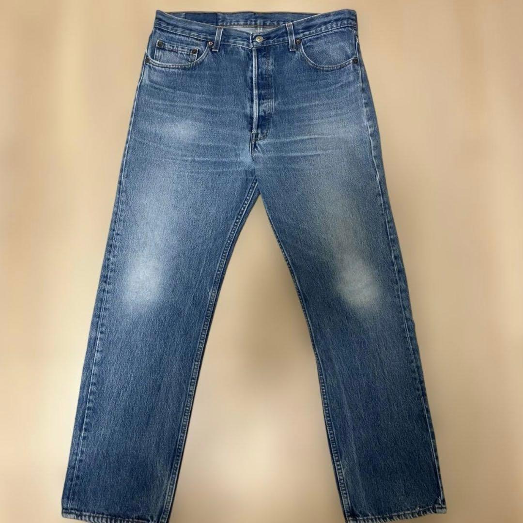 90s USA製　リーバイス　501 W36 ヒゲ