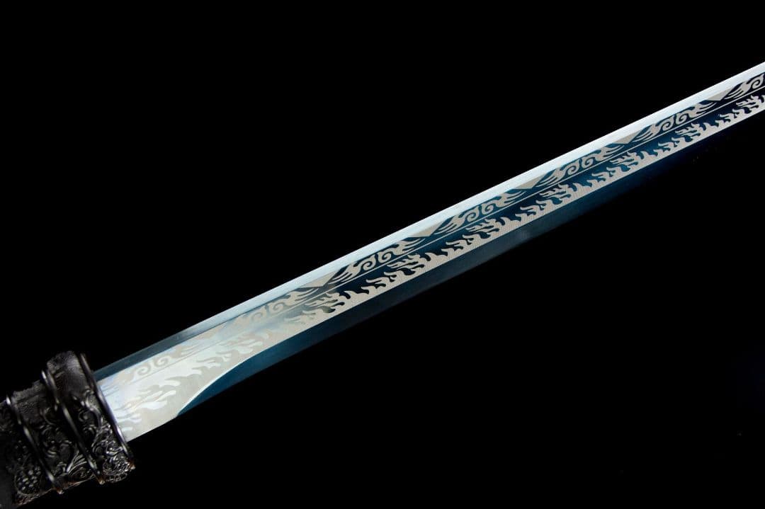 ライトニング唐横刀-高性能マンガン鋼  武具 刀装具 日本刀 唐剣  居合刀