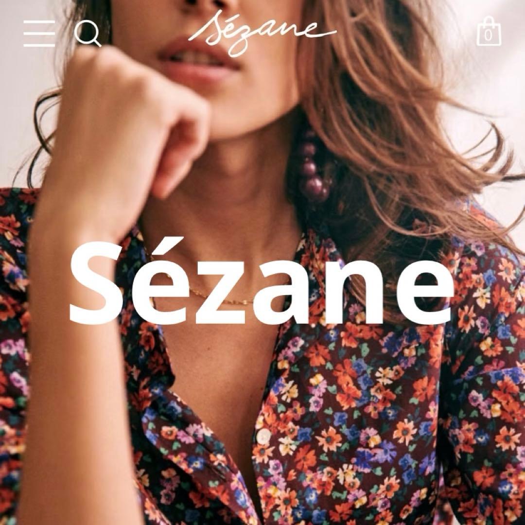 キャサリン妃愛用 SEZANE セザンヌ フラワーシャツ パープル　Sézane