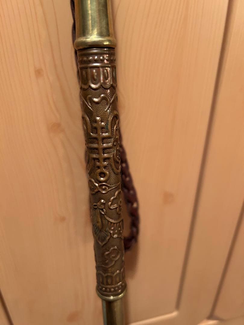 杖、ステッキ、真鍮製