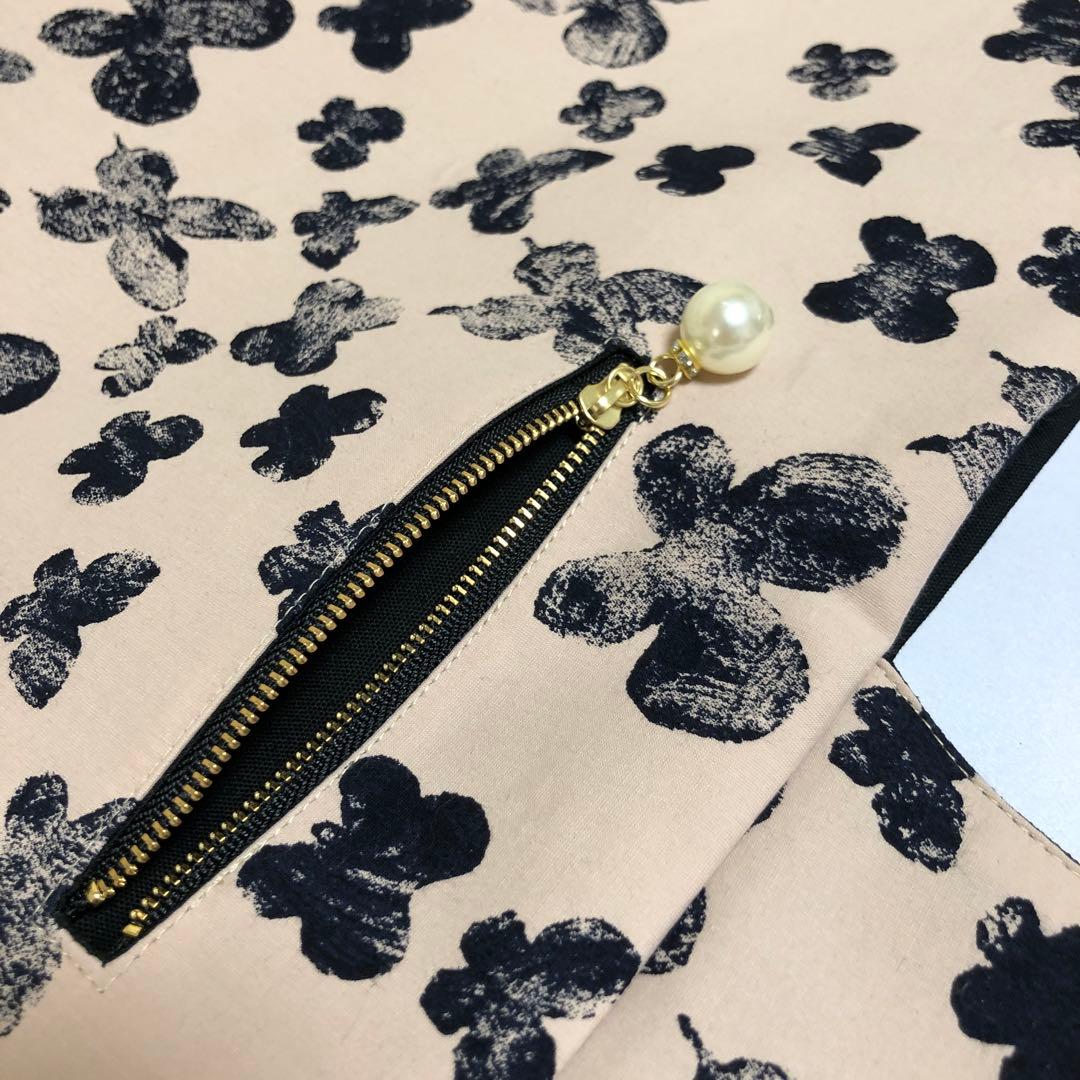 グランドトート&ブローチ♡ミナペルホネン 《memoria全面＊ベージュ》