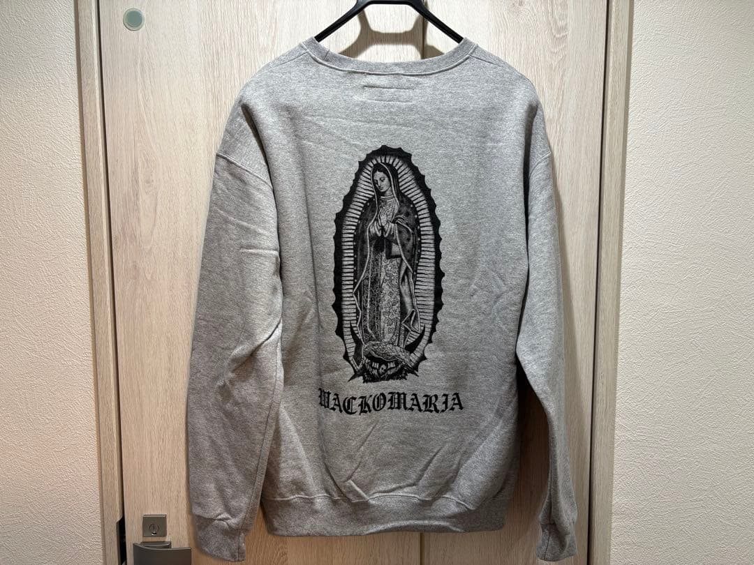 ワコマリア 26年SS トレーナー グレー Lサイズ マリア像 新品未使用