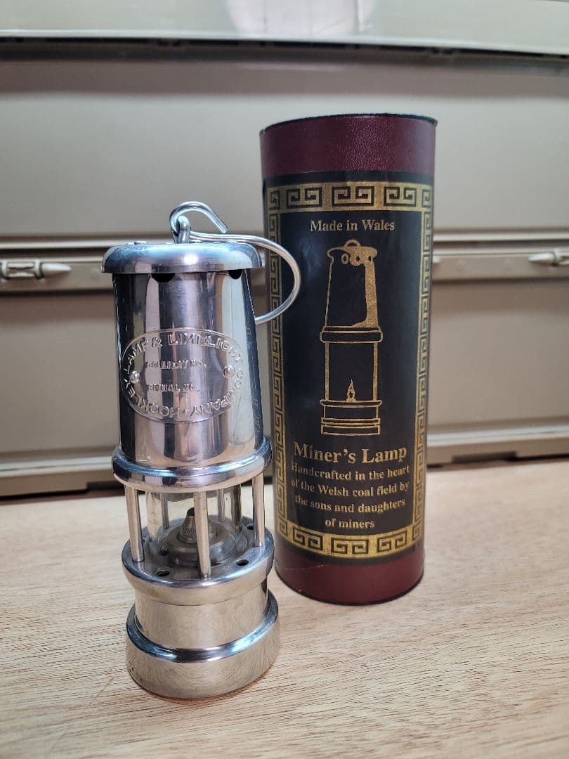 ウェールズ製 マイナーズランプ Miners Lamp 芯替え付き