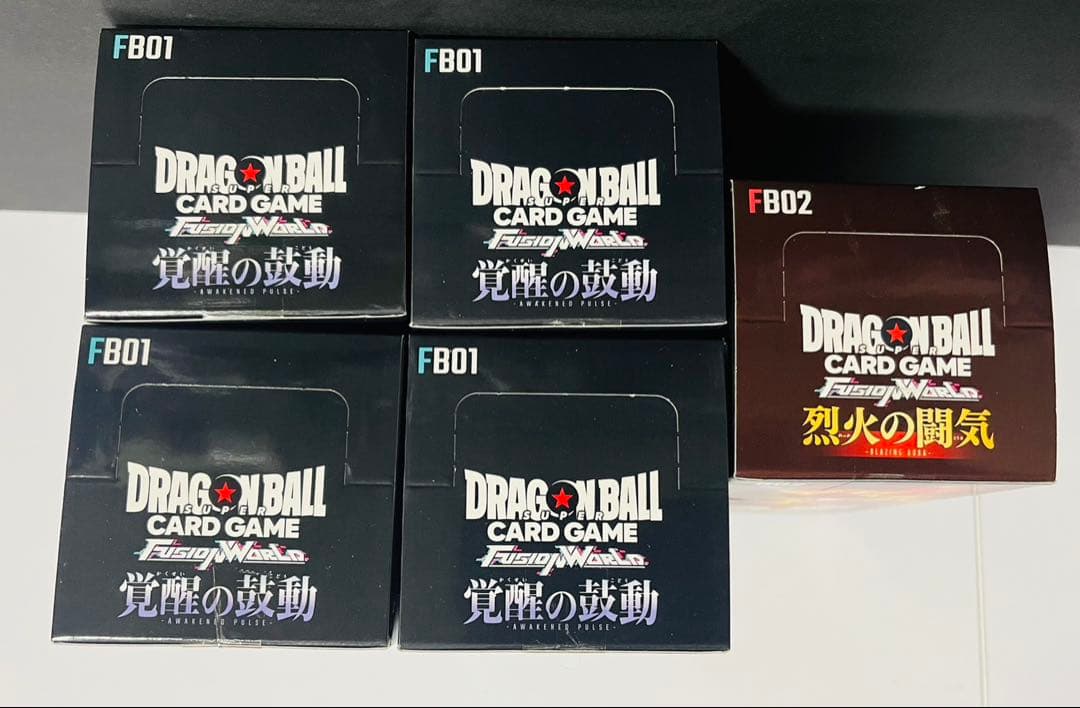 ドラゴンボールカードゲーム 新品未開封 覚醒の鼓動 烈火の闘気 5boxセット