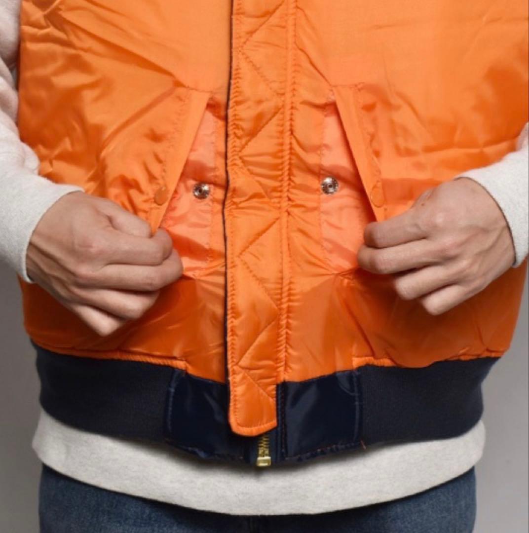 三軒茶屋US購入　Customized MA-1 Cut Off Vest