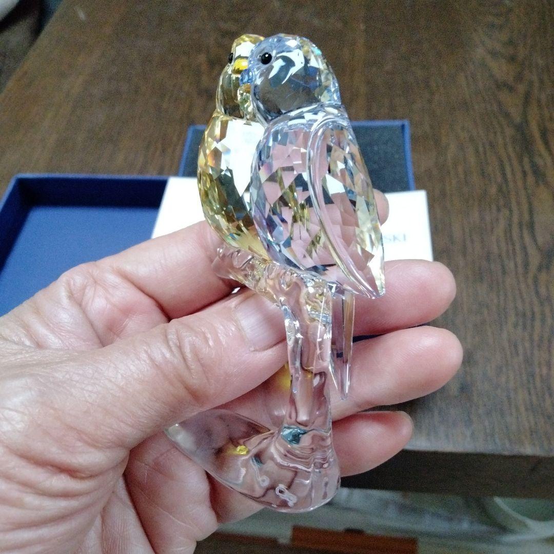 Swarovski 二羽の鳥のクリスタルフィギュア　高さ９cm