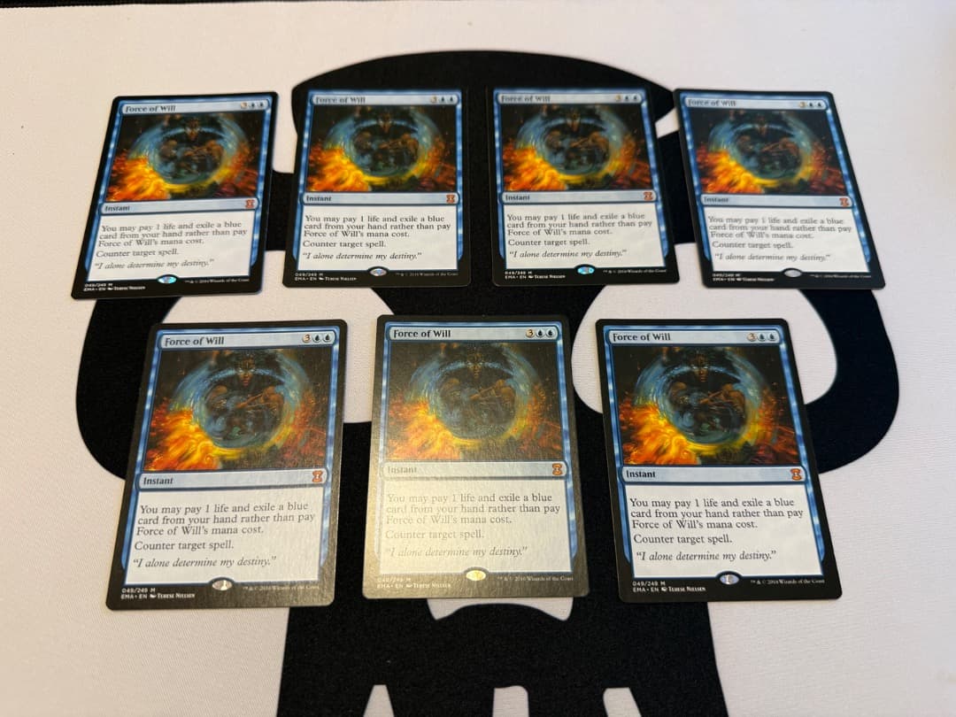 意志の力　4枚　英語　MTG