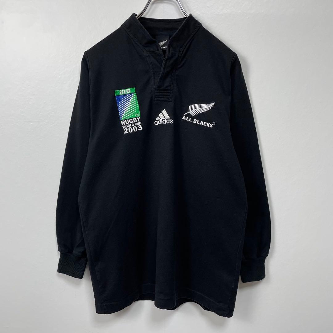アディダス　オールブラックス　ラグビーW杯2023年 ラガーシャツ　ユニフォーム
