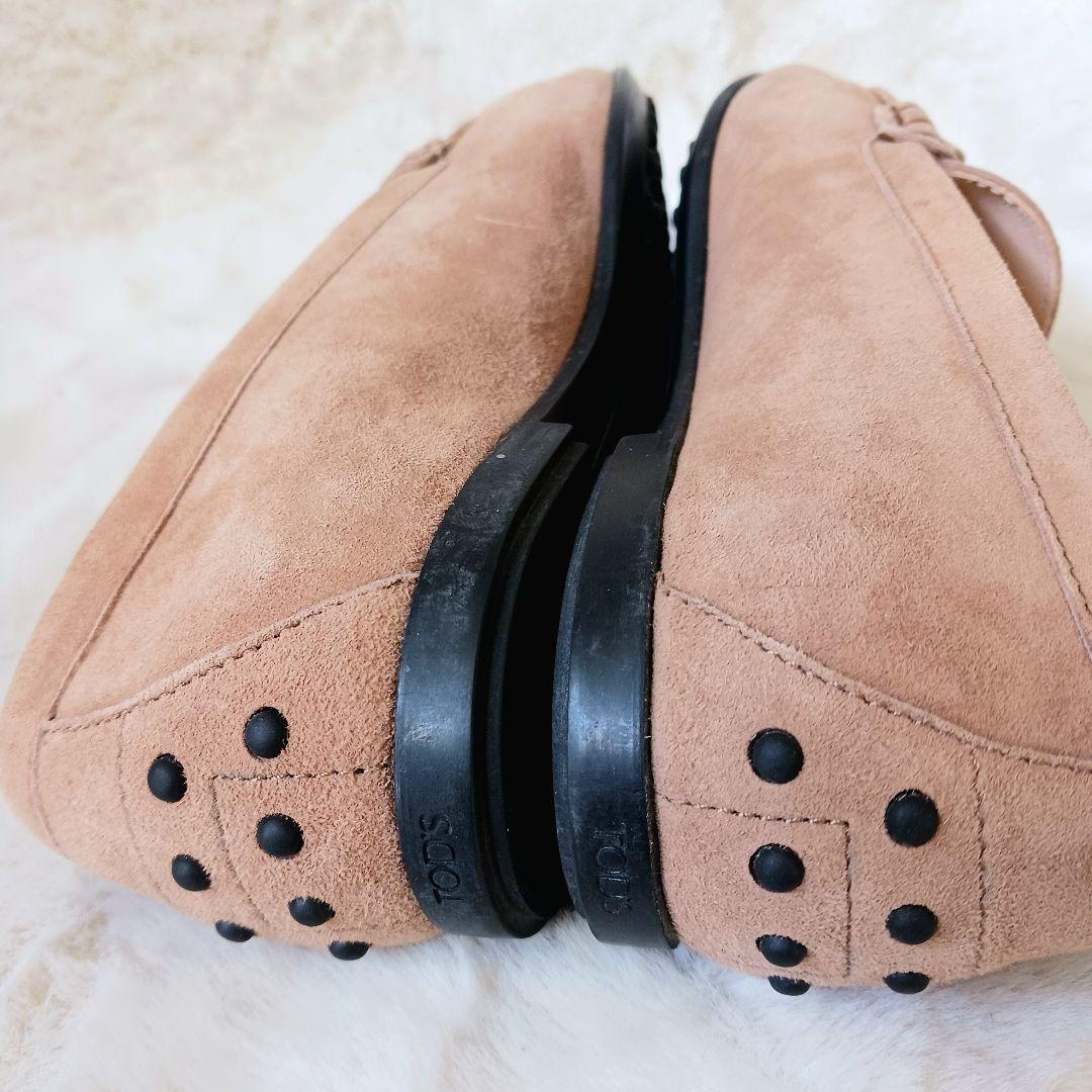 TOD'S　トッズ　ローファー　ビットローファー　金具　スリッポン　革　23cm