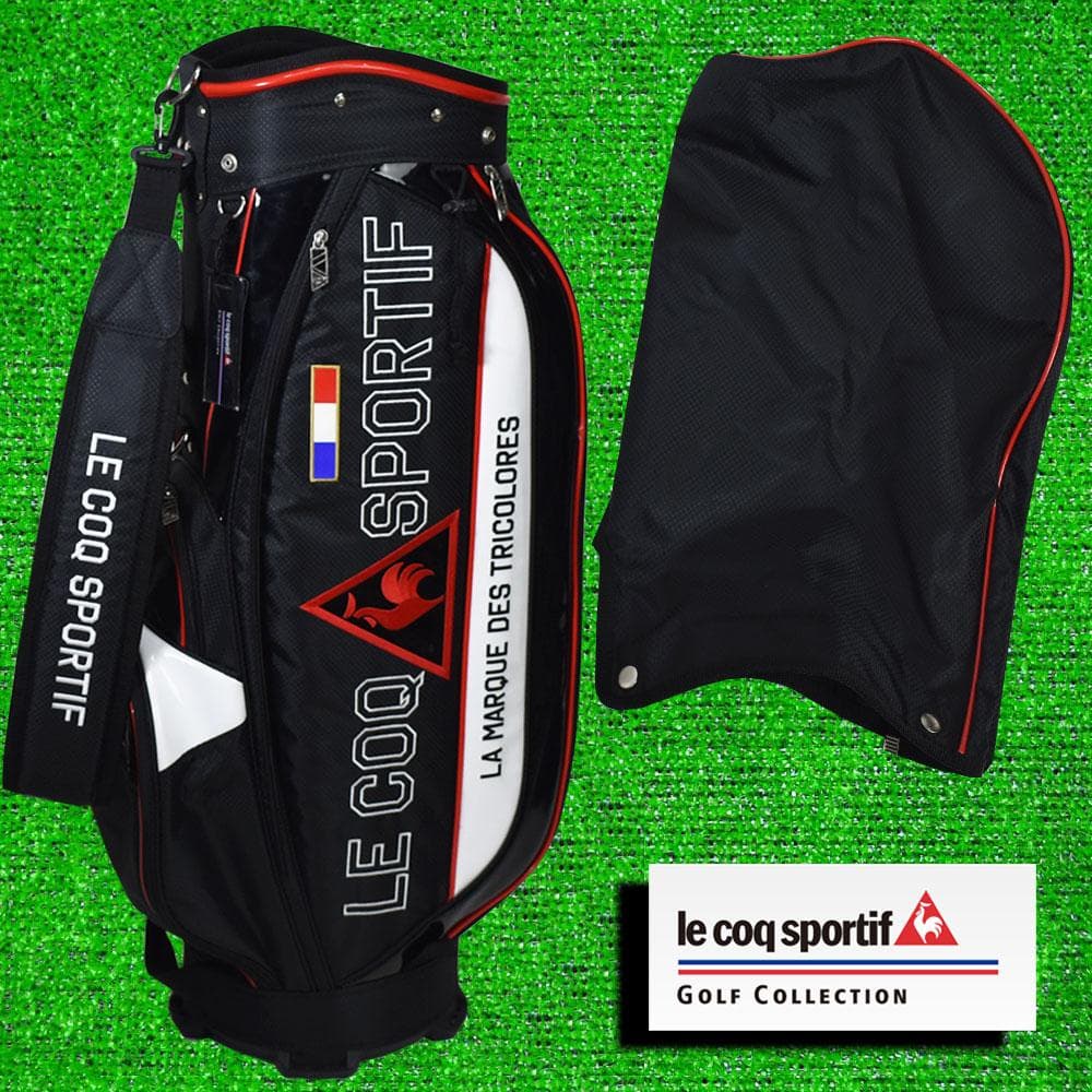 ルコックスポルティフ ゴルフ キャディバッグ９型【ブラック】美品！