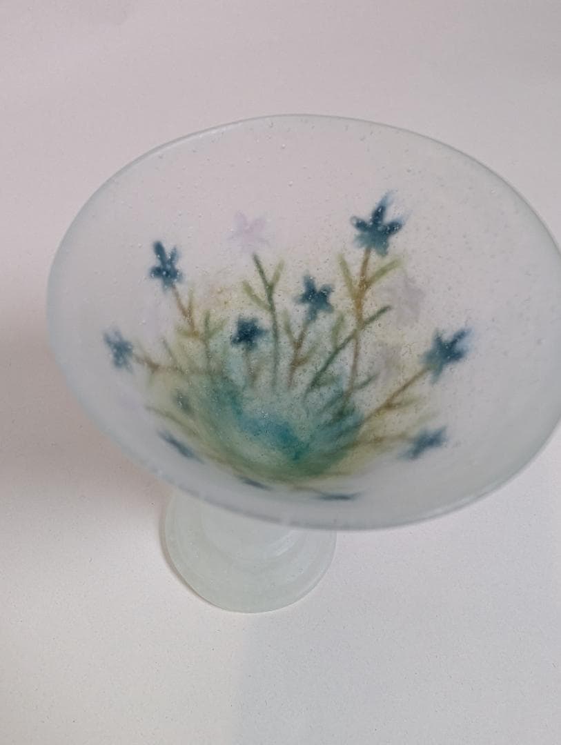 花柄グラス 飯塚亜裕子 パート・ド・ベール