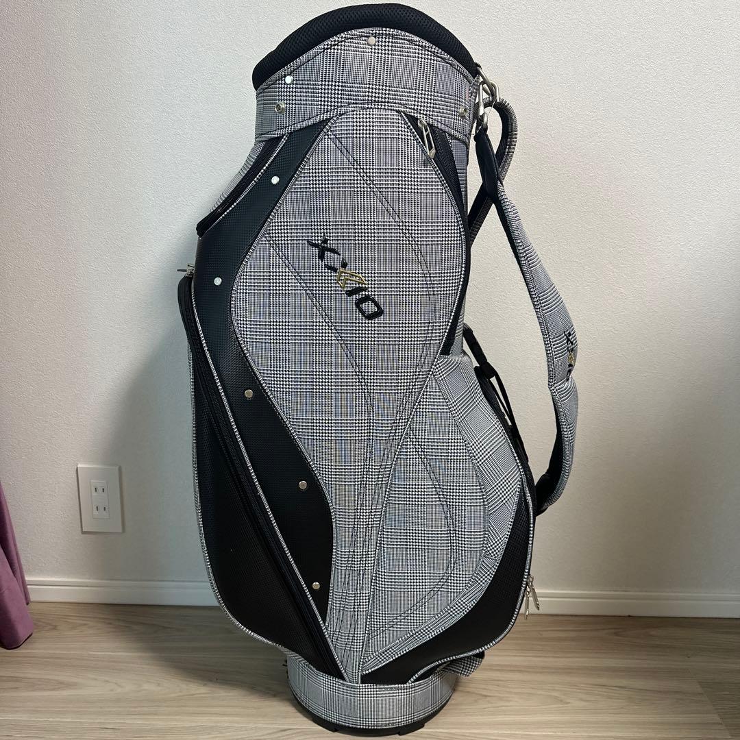 XXIO ゴルフバッグ グレンチェックキャディバッグ