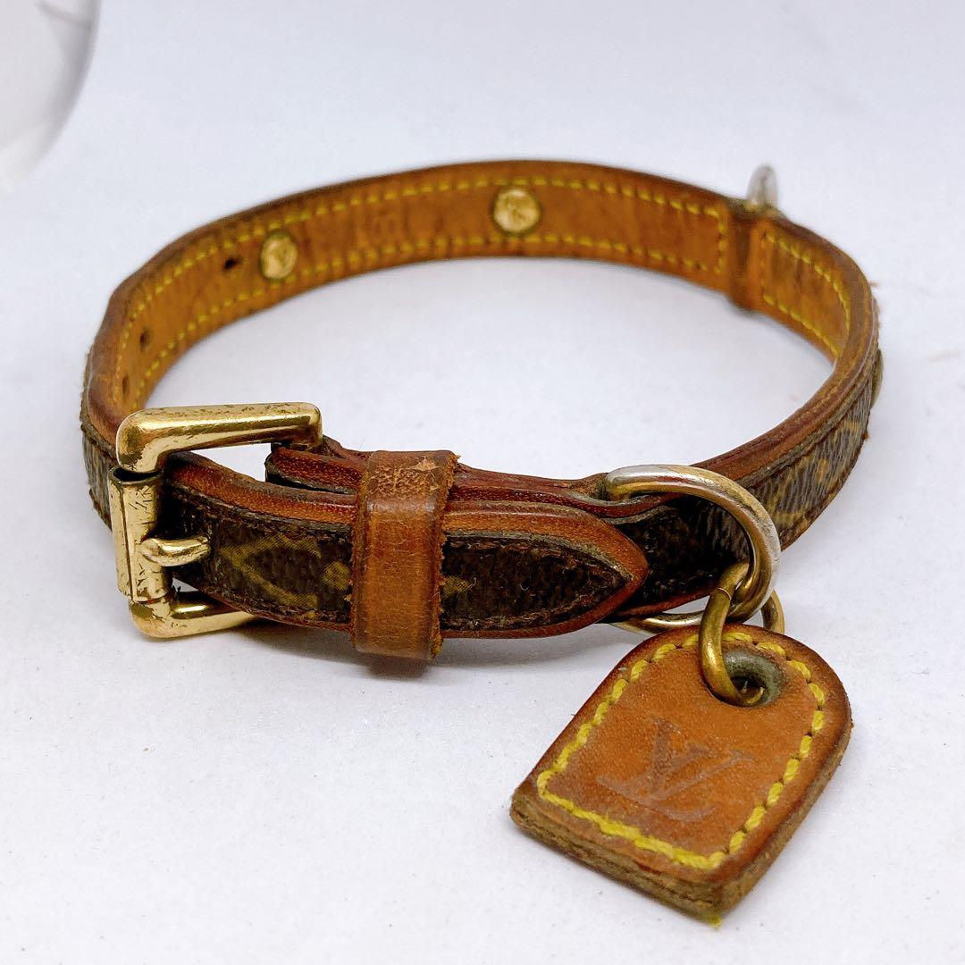 326 ルイヴィトン モノグラム　首輪　犬　猫　小型犬　ゴリエバクスター