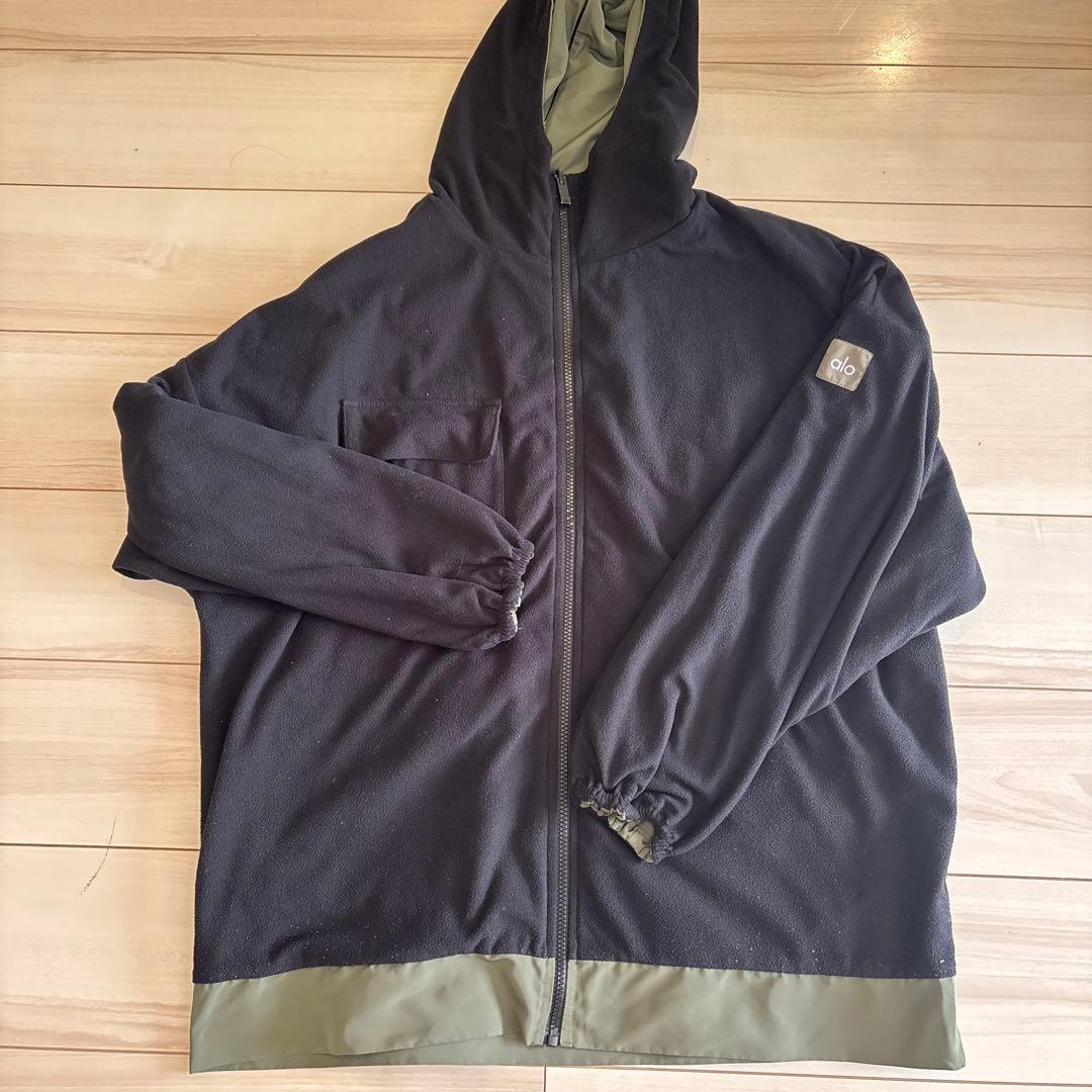 aloリバーシブルナイロンミドルジャケット