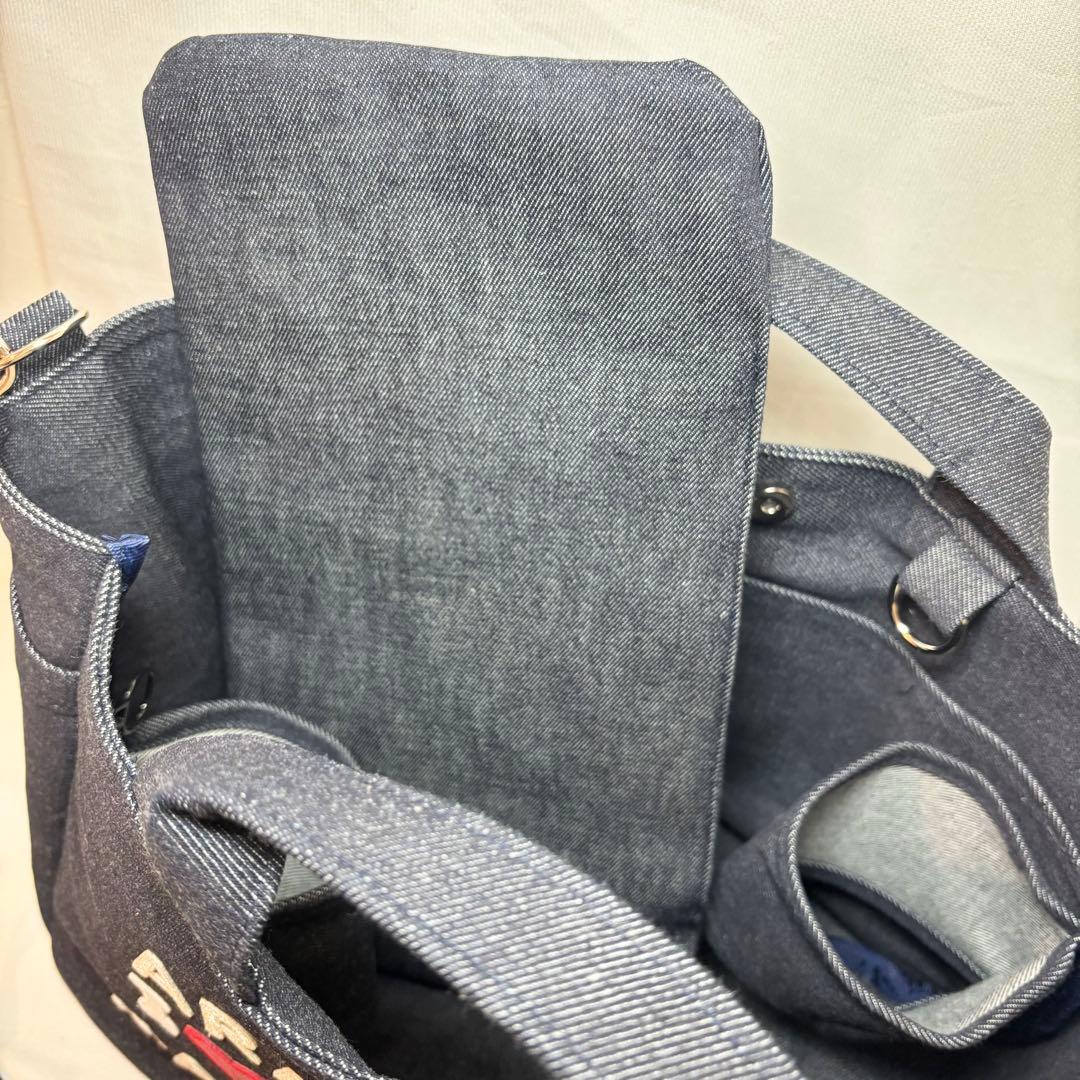 専用ご案内中うちの子トートバッグ♡ウィペット ミックス ネーム入り デニム