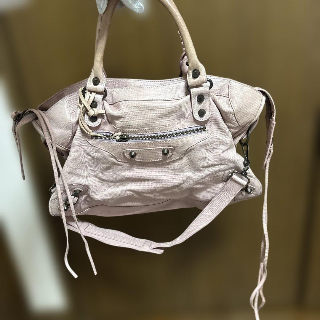 バレンシアガ クラシック バッグ 10周年記念限定モデル 正規品　レア　ピンク